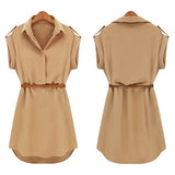 New Fashion Women's Cap Sleeve Stretch Chiffon