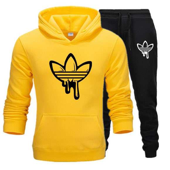 2020 New Two Pieces Set Fashion Hooded Sweatshirts Sportswear Men