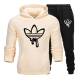 2020 New Two Pieces Set Fashion Hooded Sweatshirts Sportswear Men