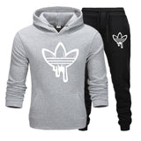 2020 New Two Pieces Set Fashion Hooded Sweatshirts Sportswear Men