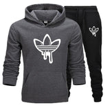 2020 New Two Pieces Set Fashion Hooded Sweatshirts Sportswear Men