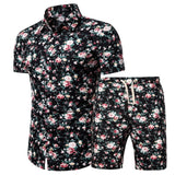 Pattern Tracksuit Men Summer Beachwear Men's Set 2020 Mens Two Piece Sets  5XL