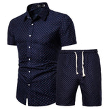 Pattern Tracksuit Men Summer Beachwear Men's Set 2020 Mens Two Piece Sets  5XL