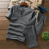 Men Clothes Suit Men's Summer suit Cotton and Linen