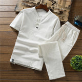 Men Clothes Suit Men's Summer suit Cotton and Linen