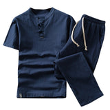 Men Clothes Suit Men's Summer suit Cotton and Linen