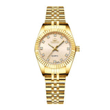 CHENXI Luxury Couple Watch Golden Fashion Stainless Steel Lovers For Women & Men Analog Wristwatch