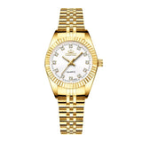 CHENXI Luxury Couple Watch Golden Fashion Stainless Steel Lovers For Women & Men Analog Wristwatch