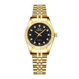 CHENXI Luxury Couple Watch Golden Fashion Stainless Steel Lovers For Women & Men Analog Wristwatch