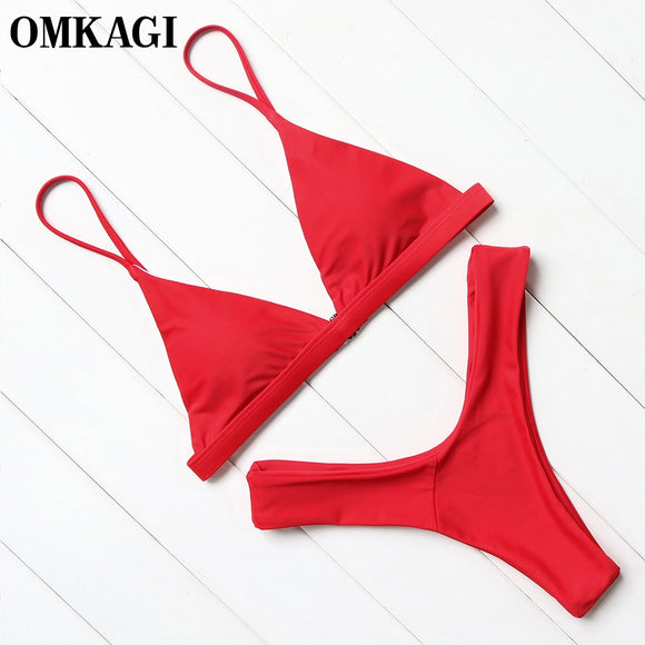 OMKAGI Brand Swimwear Women Swimsuit Sexy Brazilian Bikini suit