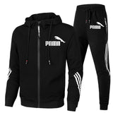 Spring Autumn 2020 Men Sweat Suit Set Striped Tracksuit Men Outfit