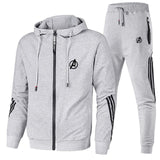 Spring Autumn 2020 Men Sweat Suit Set Striped Tracksuit Men Outfit