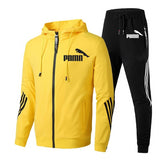 Spring Autumn 2020 Men Sweat Suit Set Striped Tracksuit Men Outfit