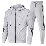 Spring Autumn 2020 Men Sweat Suit Set Striped Tracksuit Men Outfit