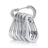 Booms Fishing CC1 6Pcs Aluminum Alloy Carabiner Keychain Outdoor