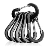 Booms Fishing CC1 6Pcs Aluminum Alloy Carabiner Keychain Outdoor