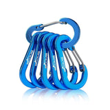 Booms Fishing CC1 6Pcs Aluminum Alloy Carabiner Keychain Outdoor