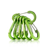 Booms Fishing CC1 6Pcs Aluminum Alloy Carabiner Keychain Outdoor