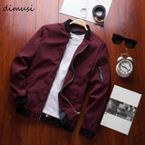 DIMUSI Spring New Men's Bomber Zipper Jacket Male Casual Streetwear