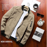 DIMUSI Spring New Men's Bomber Zipper Jacket Male Casual Streetwear