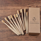 New design mixed color bamboo toothbrush Eco Friendly wooden Tooth Brush Soft bristle