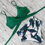 High Waist Bikini Push Up Printed Bikini 2020