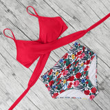 High Waist Bikini Push Up Printed Bikini 2020