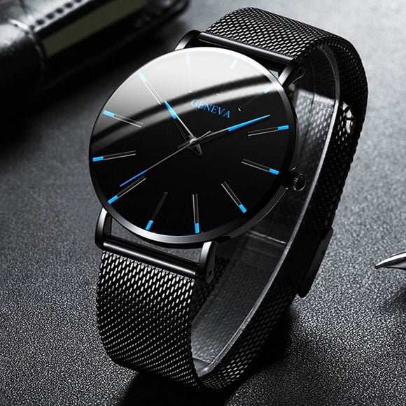 2020 Minimalist Men's Fashion Ultra Thin Watches