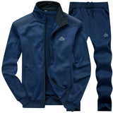 Tracksuits Men Polyester Sweatshirt Sporting Fleece 2020 Gyms Spring Jacket + Pants