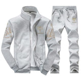 Men's Tracksuit Sportswear Sets 2 Piece Zipper Sweatshirt + Sweatpants