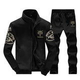 Men's Tracksuit Sportswear Sets 2 Piece Zipper Sweatshirt + Sweatpants