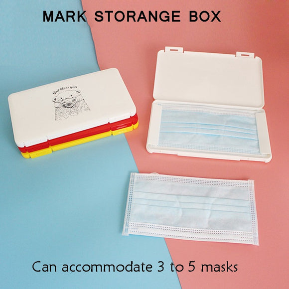 Portable Face Masks Organizer Dustproof and Moisture-Proof Cover Mask Storage Seal Box