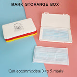 Portable Face Masks Organizer Dustproof and Moisture-Proof Cover Mask Storage Seal Box